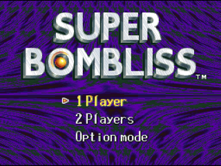 Super Bombliss title screen for Super Famicom